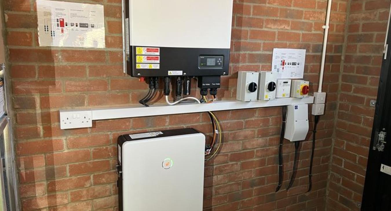 Solar Panel and battery storage installed in home in Corby by DNA Father & Son Electrical